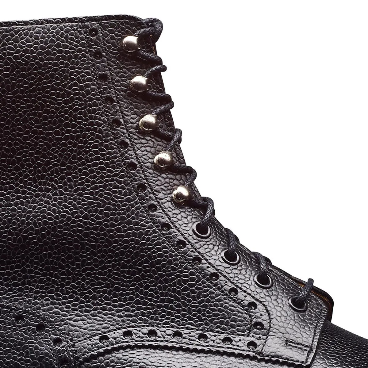 Islay Black Scotch Grain Derby Boots