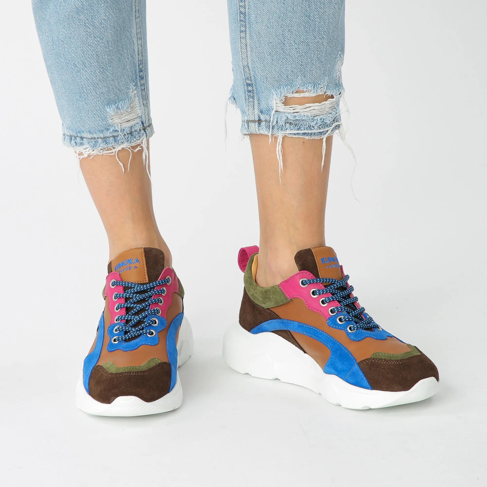 IZZI platform sneaker - castor