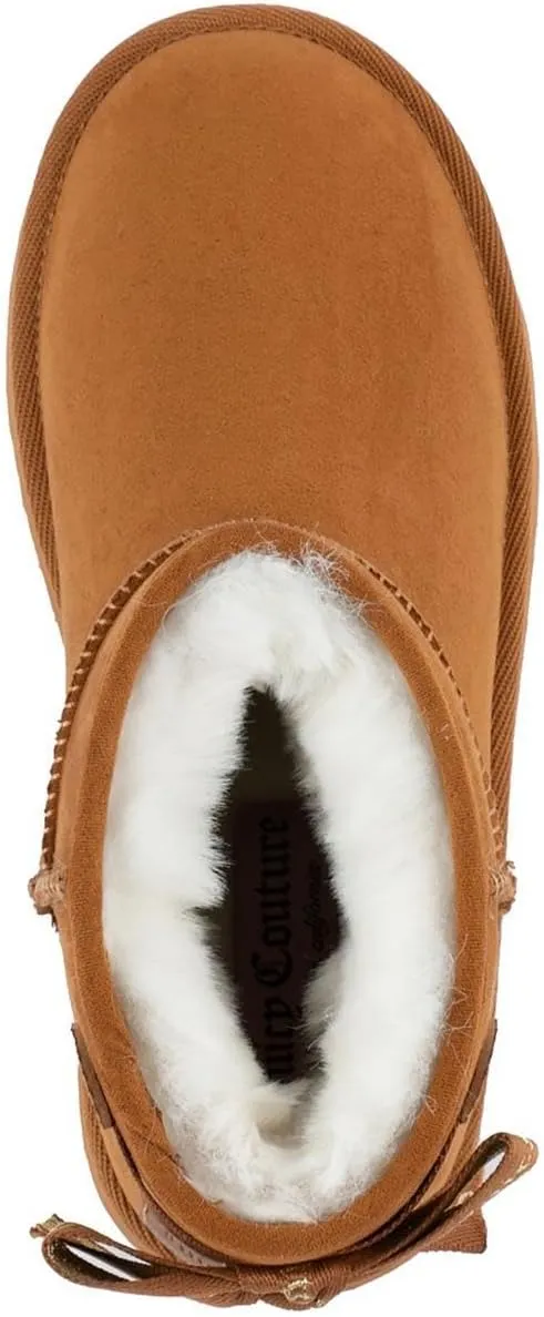Juicy Couture Women Slip On Winter Boots Warm Microsuede Insulated Fashion Ankle Booties Outdoor Snow Boot-Olden