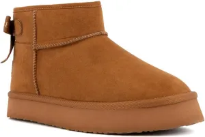 Juicy Couture Women Slip On Winter Boots Warm Microsuede Insulated Fashion Ankle Booties Outdoor Snow Boot-Olden