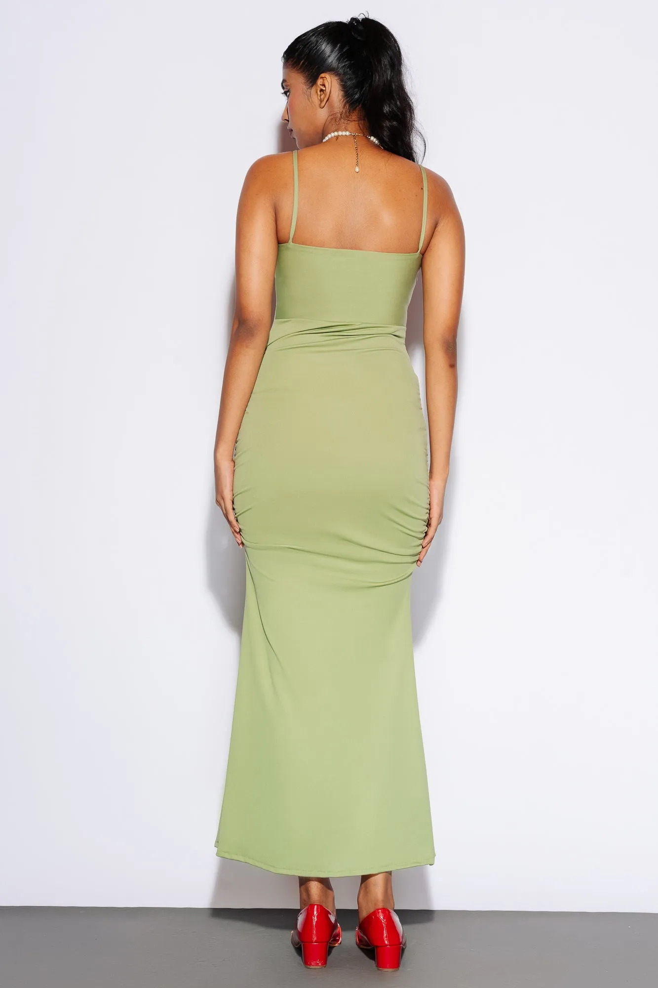 Kendall Corset Green Dress