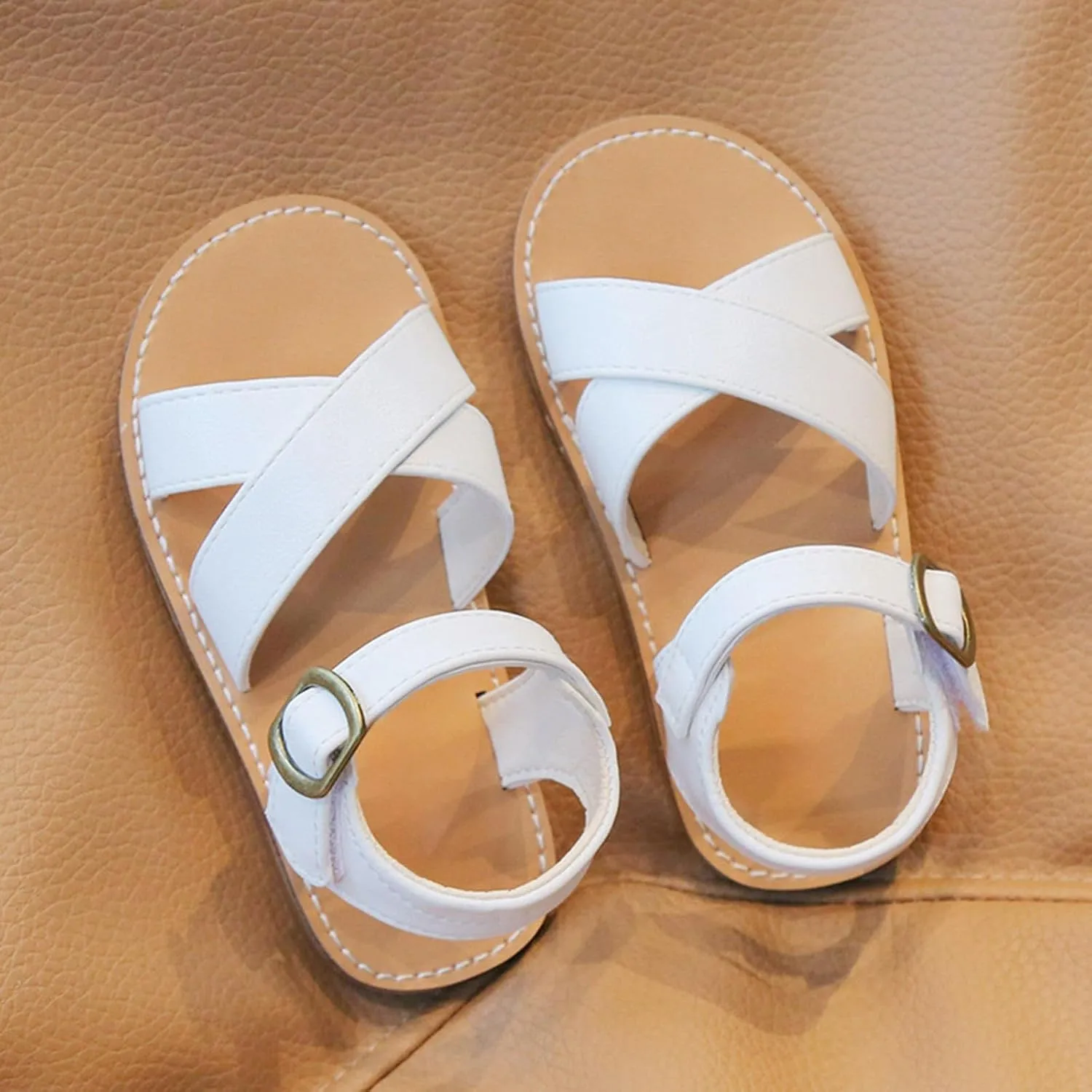 Kids Children Girls Open Toed Beach Shoes Soft Soled Non Slip Sandals Girls Size 3 Sandals White Girl