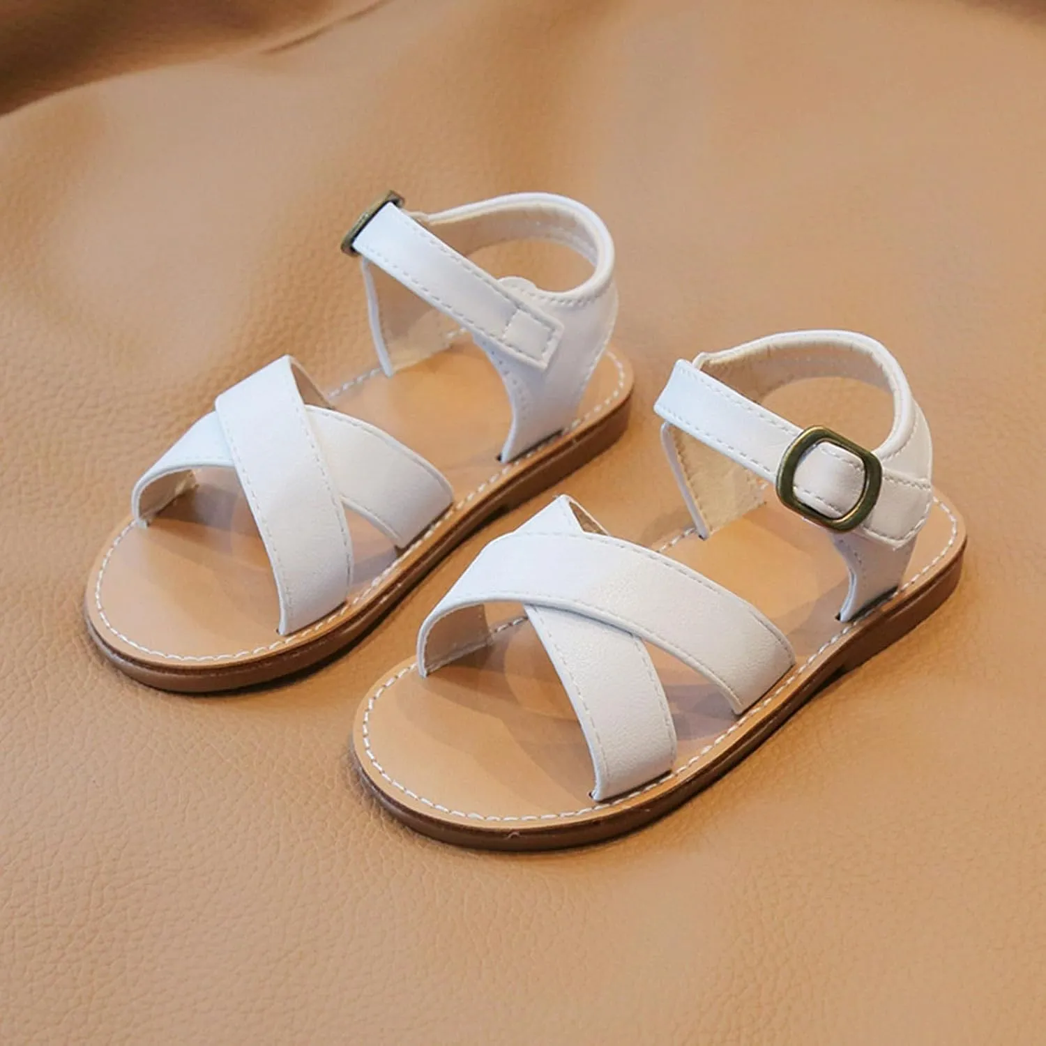 Kids Children Girls Open Toed Beach Shoes Soft Soled Non Slip Sandals Girls Size 3 Sandals White Girl