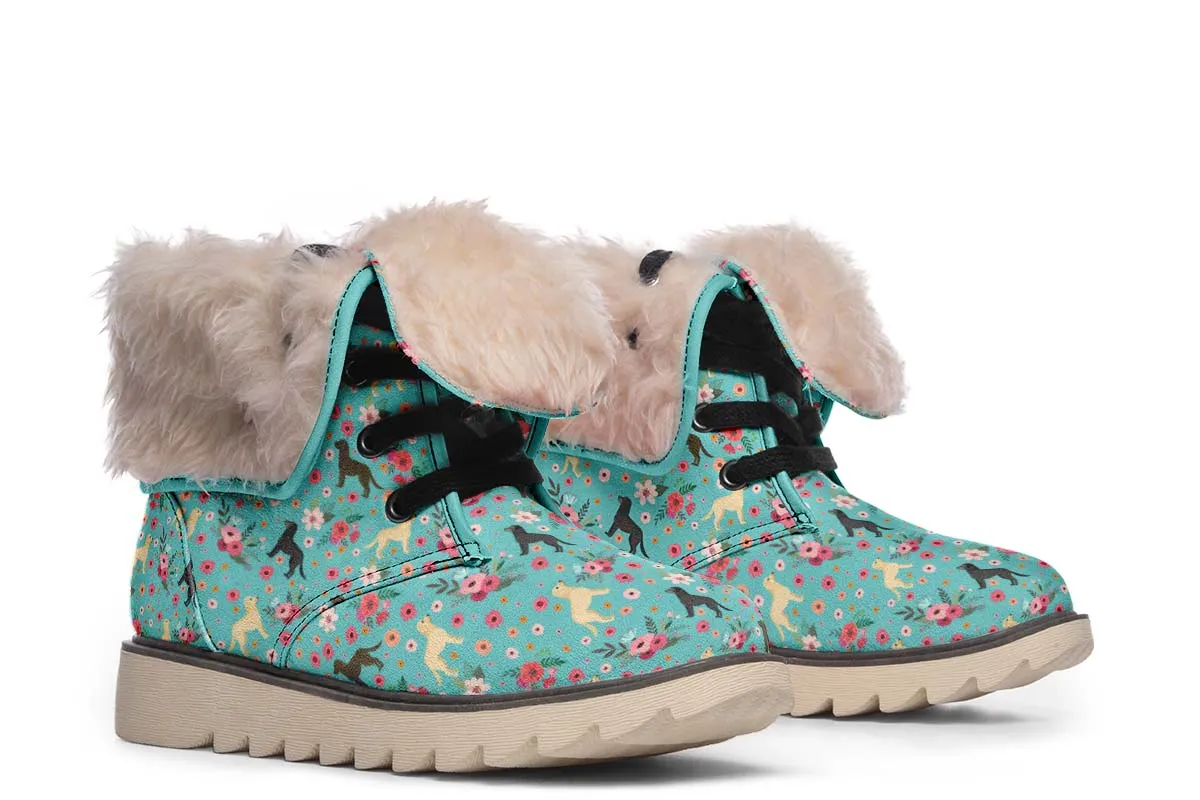 Labrador Retriever Flower Polar Vibe Boots