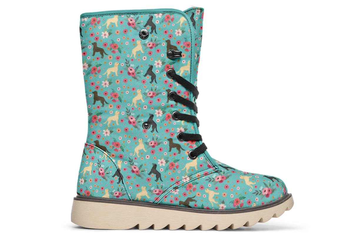 Labrador Retriever Flower Polar Vibe Boots