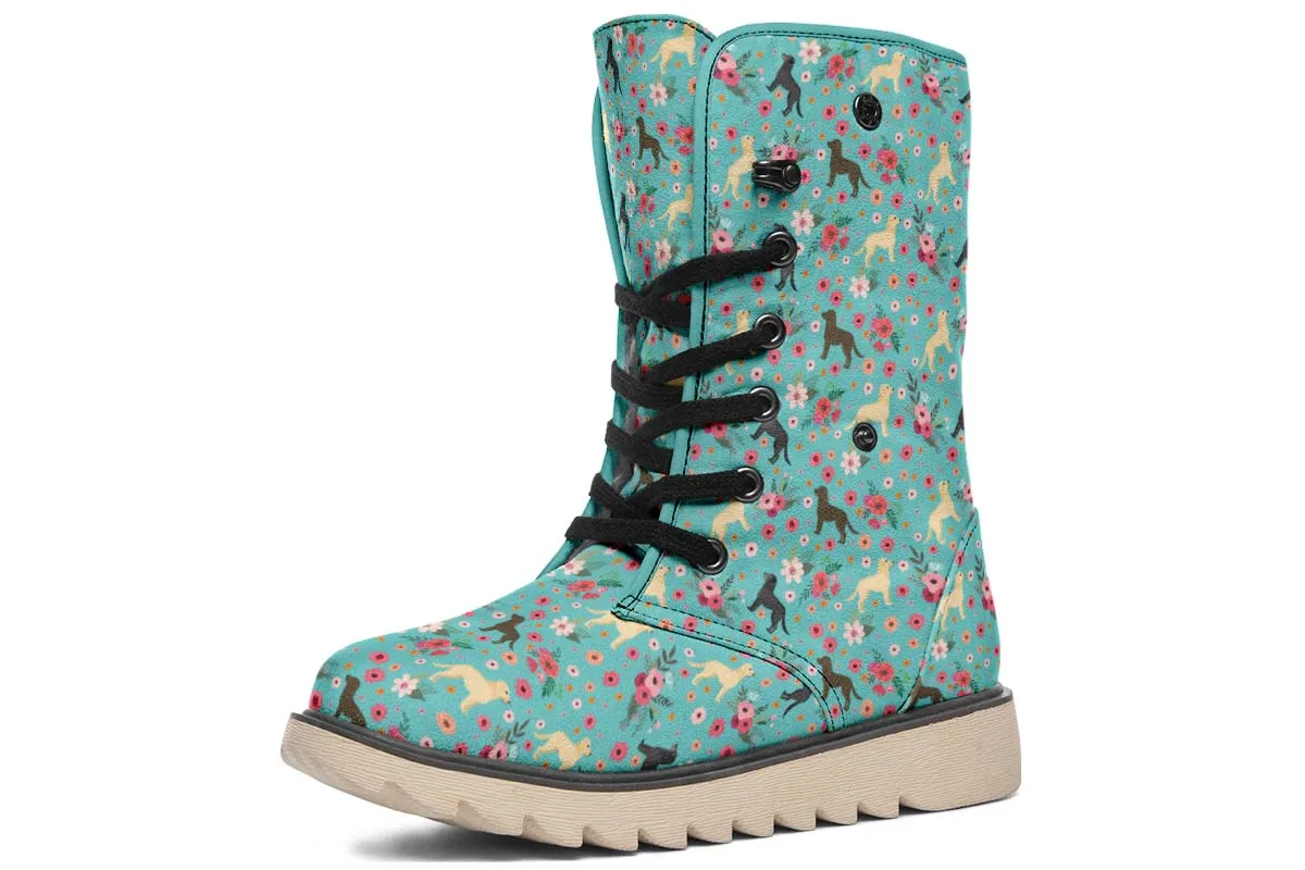 Labrador Retriever Flower Polar Vibe Boots