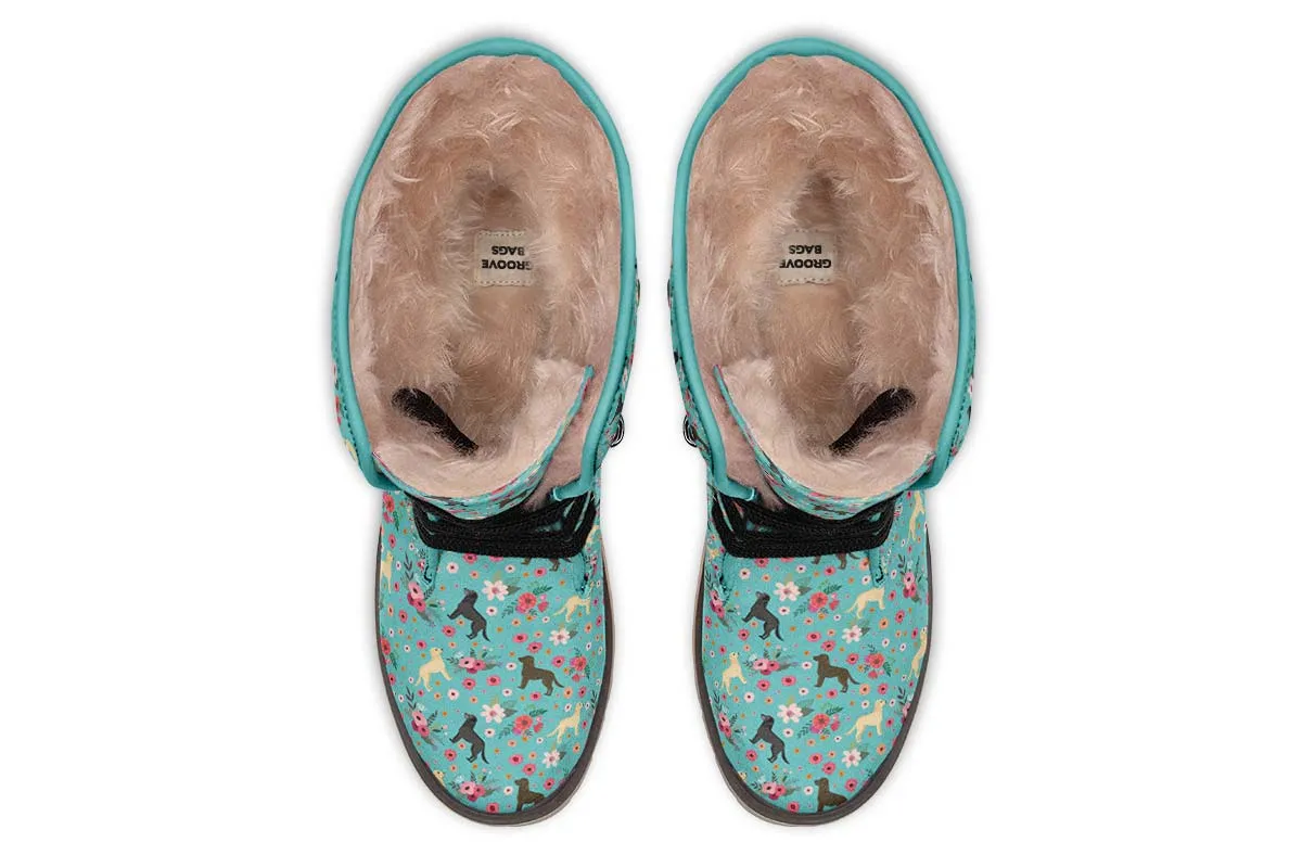 Labrador Retriever Flower Polar Vibe Boots