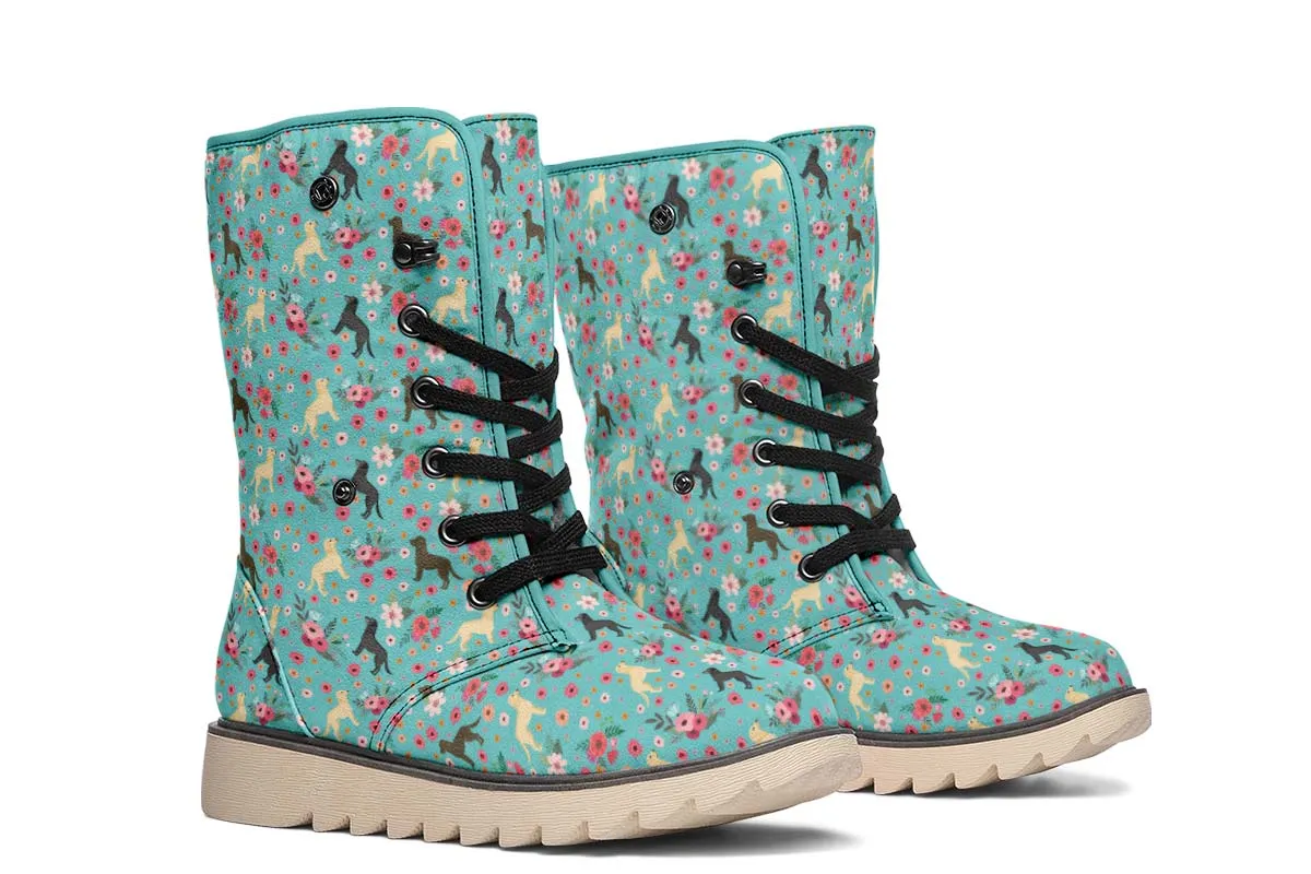 Labrador Retriever Flower Polar Vibe Boots