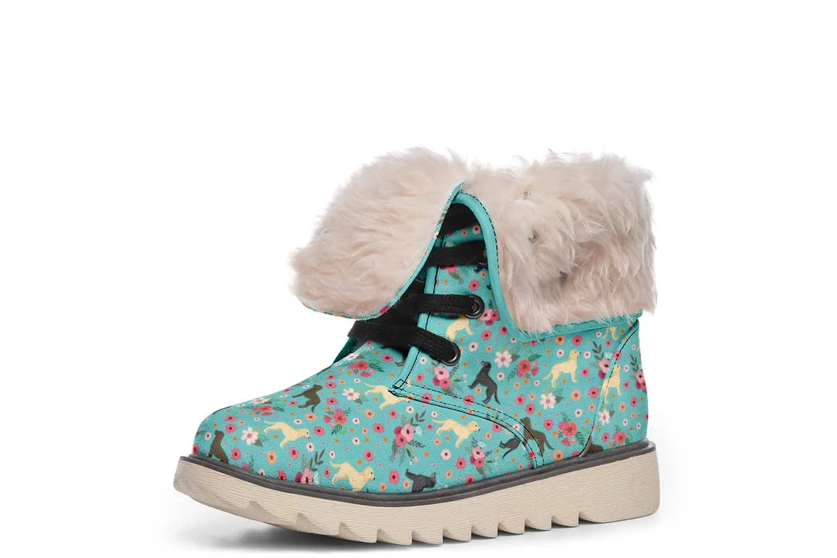 Labrador Retriever Flower Polar Vibe Boots