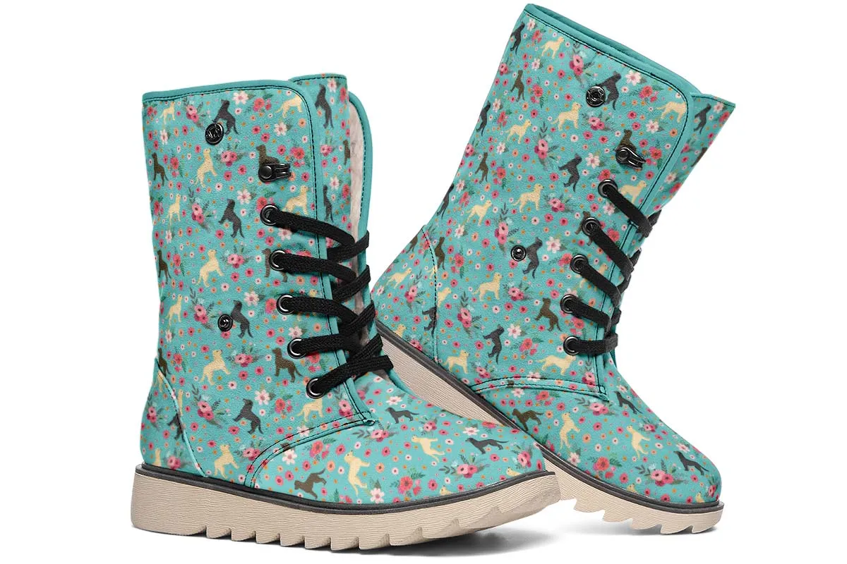 Labrador Retriever Flower Polar Vibe Boots