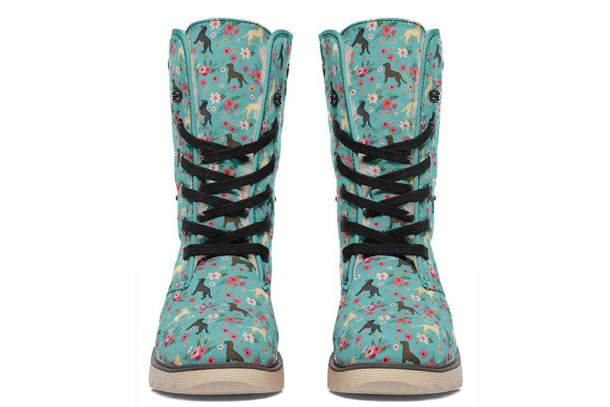 Labrador Retriever Flower Polar Vibe Boots