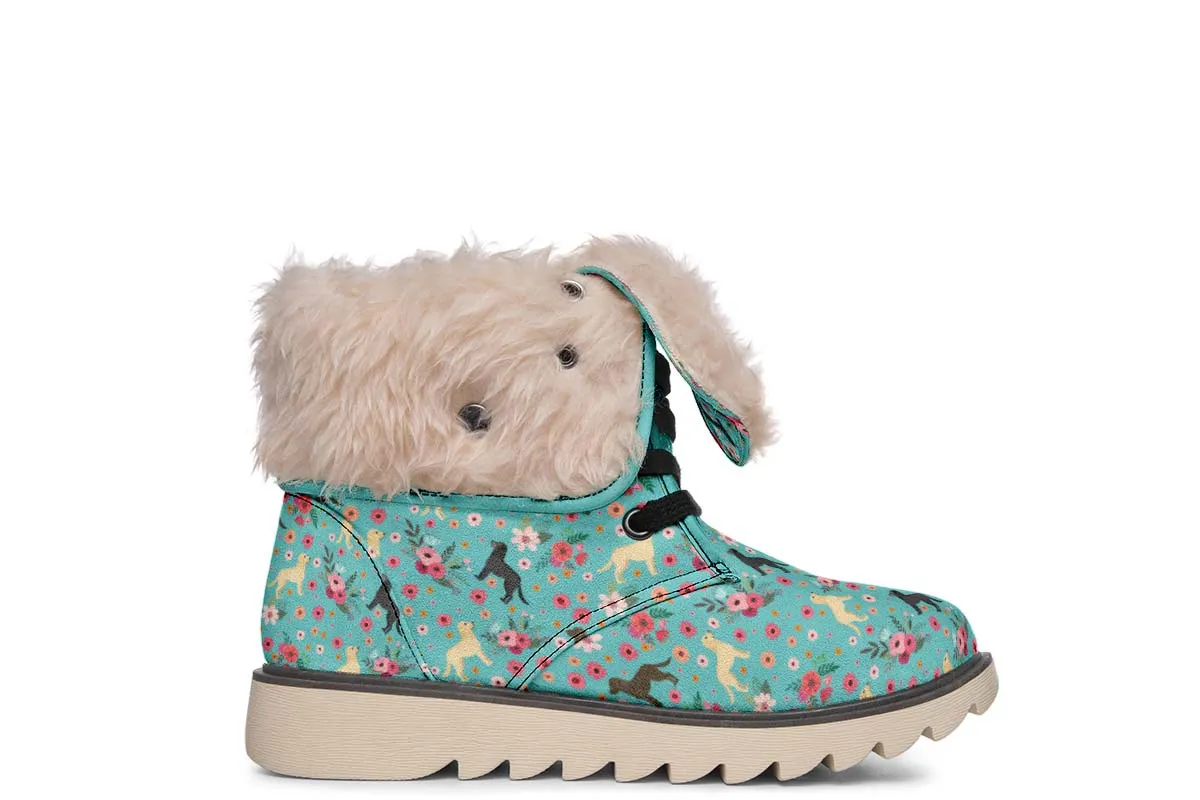 Labrador Retriever Flower Polar Vibe Boots