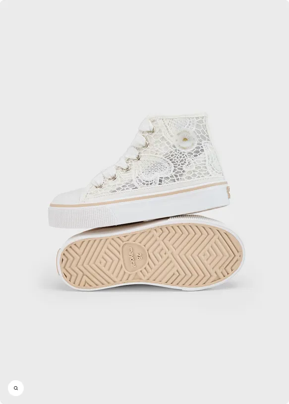 Lace High Top Sneakers