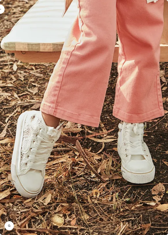 Lace High Top Sneakers