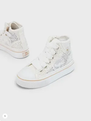 Lace High Top Sneakers