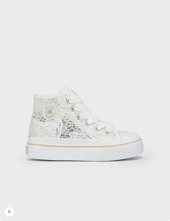 Lace High Top Sneakers