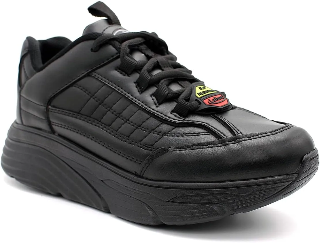 Laforst Womens Foley Xtreme Comfort Work Non-Slip Sneaker  Free Socks
