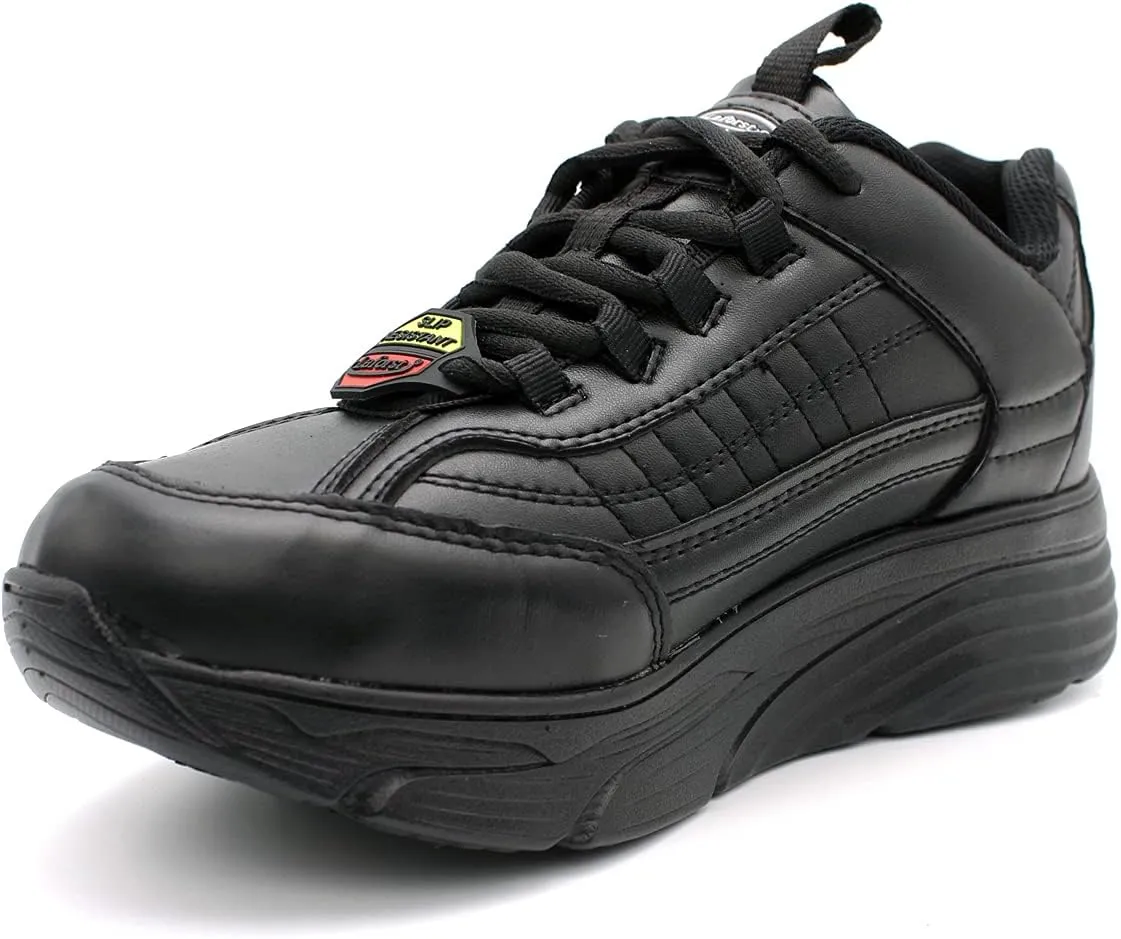 Laforst Womens Foley Xtreme Comfort Work Non-Slip Sneaker  Free Socks