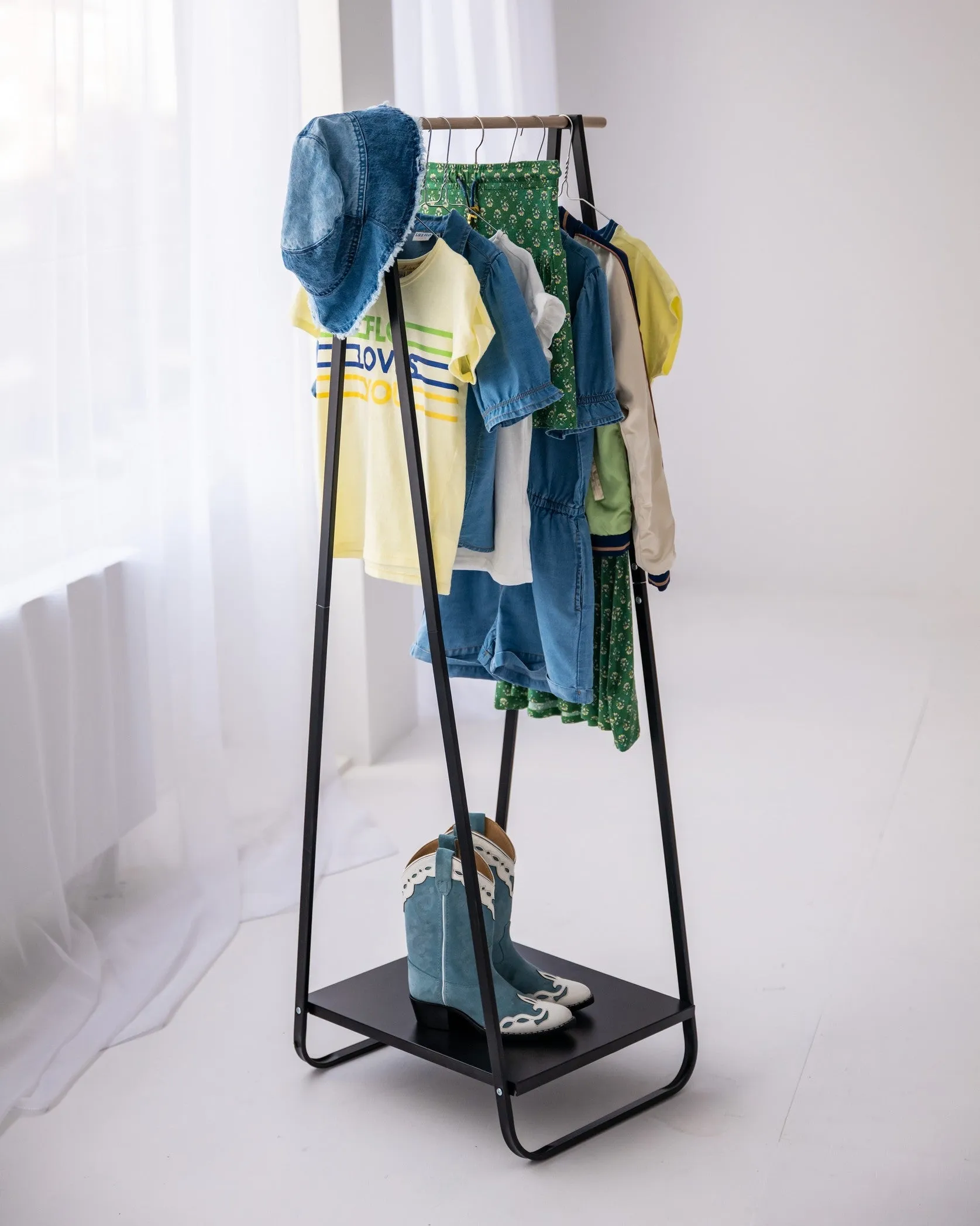 Like Flo Tencell Denim Knotted Blouse