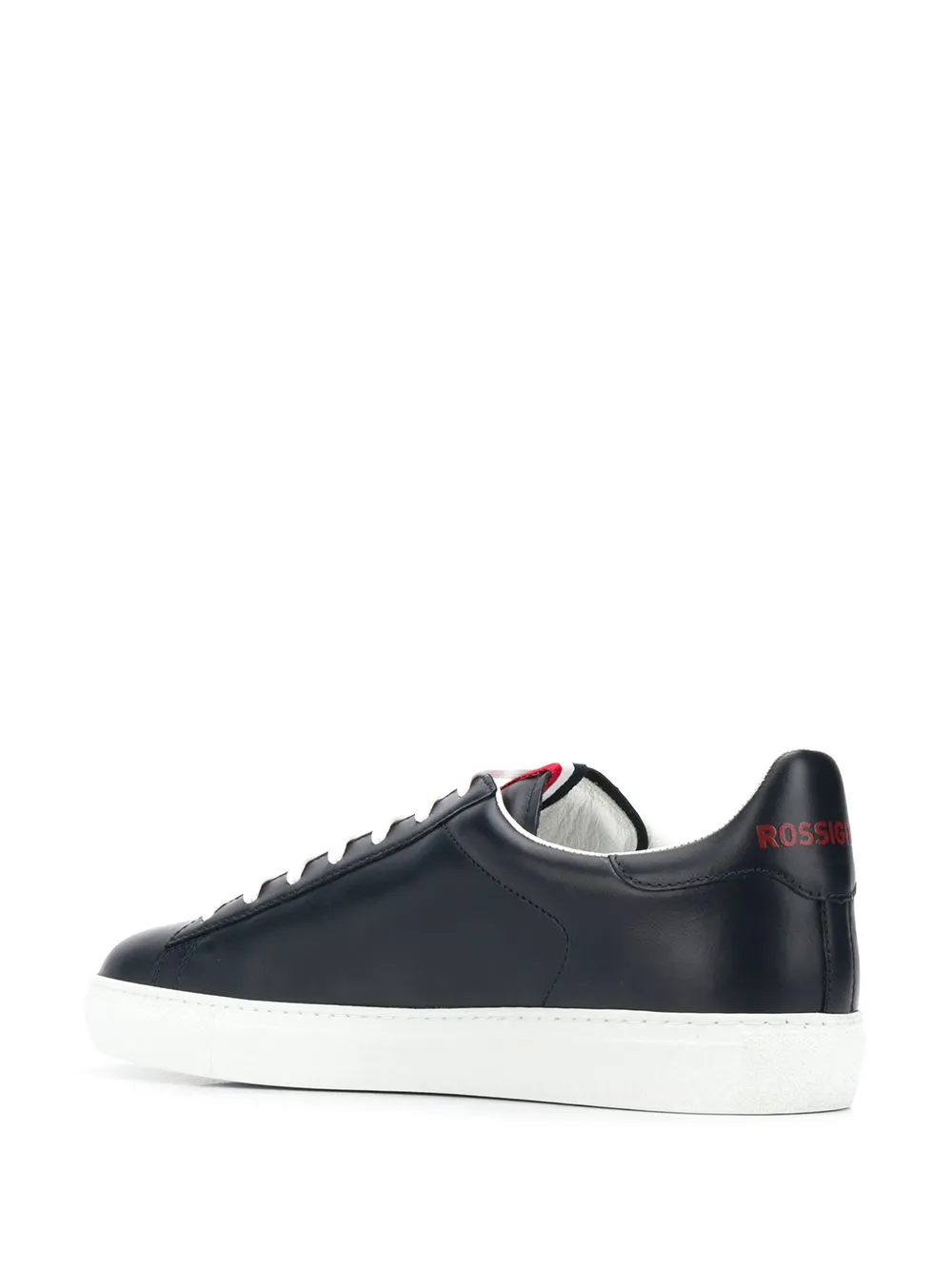 logo patch low top sneakers
