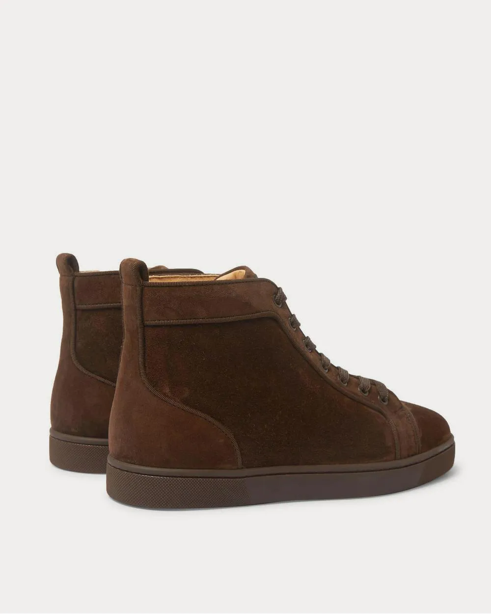 Louis Suede High-Top  Brown high top sneakers