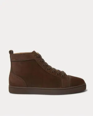 Louis Suede High-Top  Brown high top sneakers