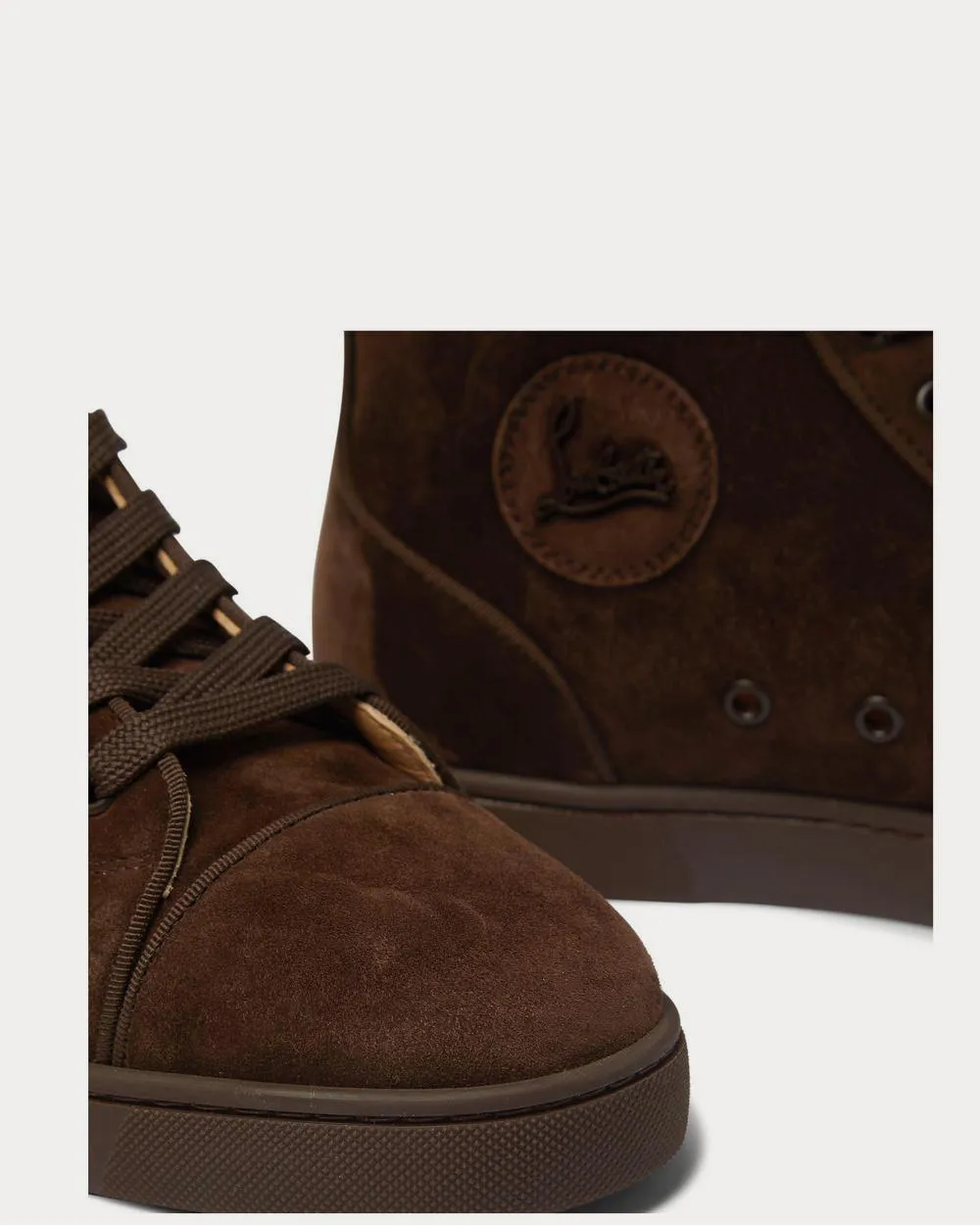 Louis Suede High-Top  Brown high top sneakers