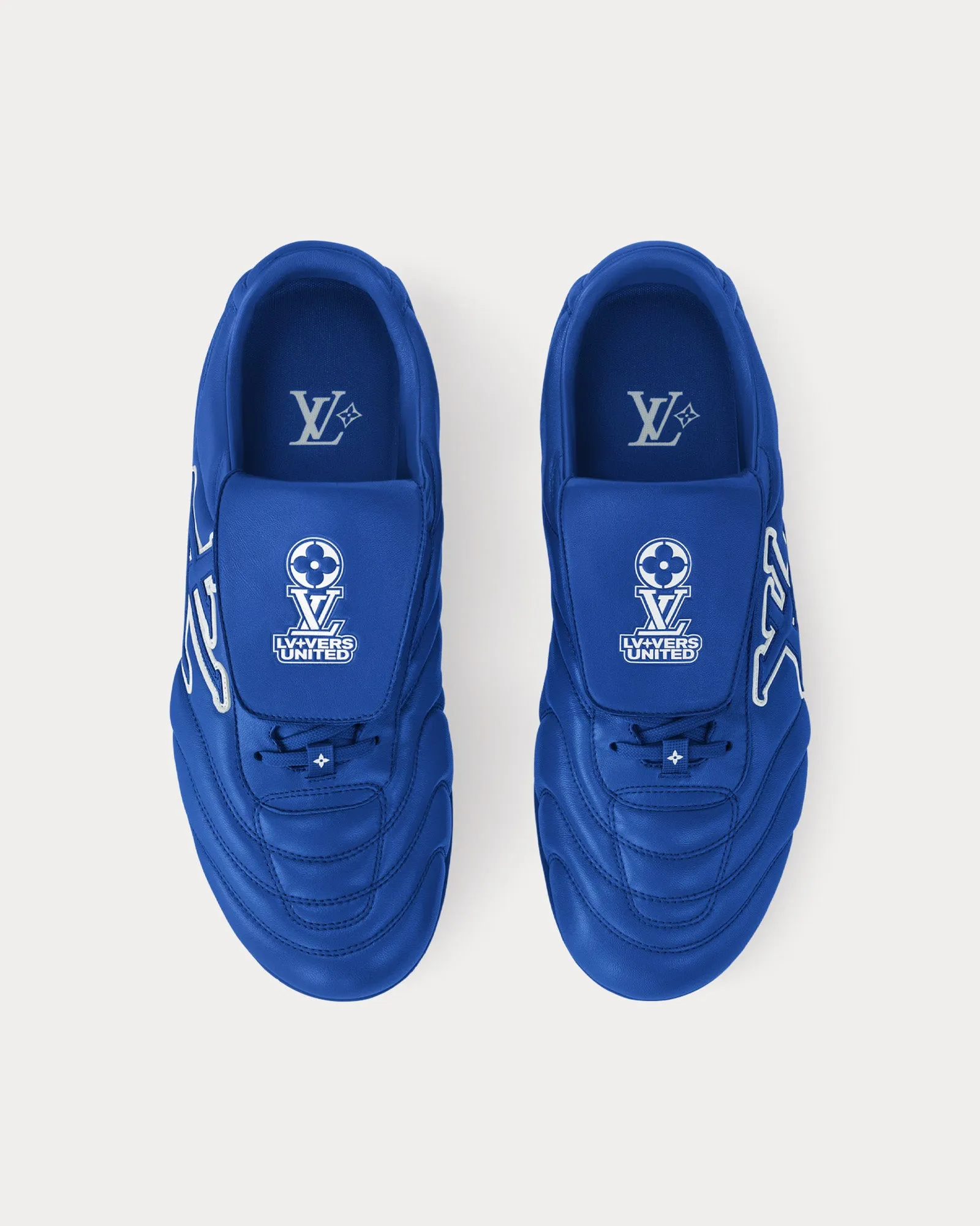 LV Footprint Football Trainers Blue Low Top Sneakers