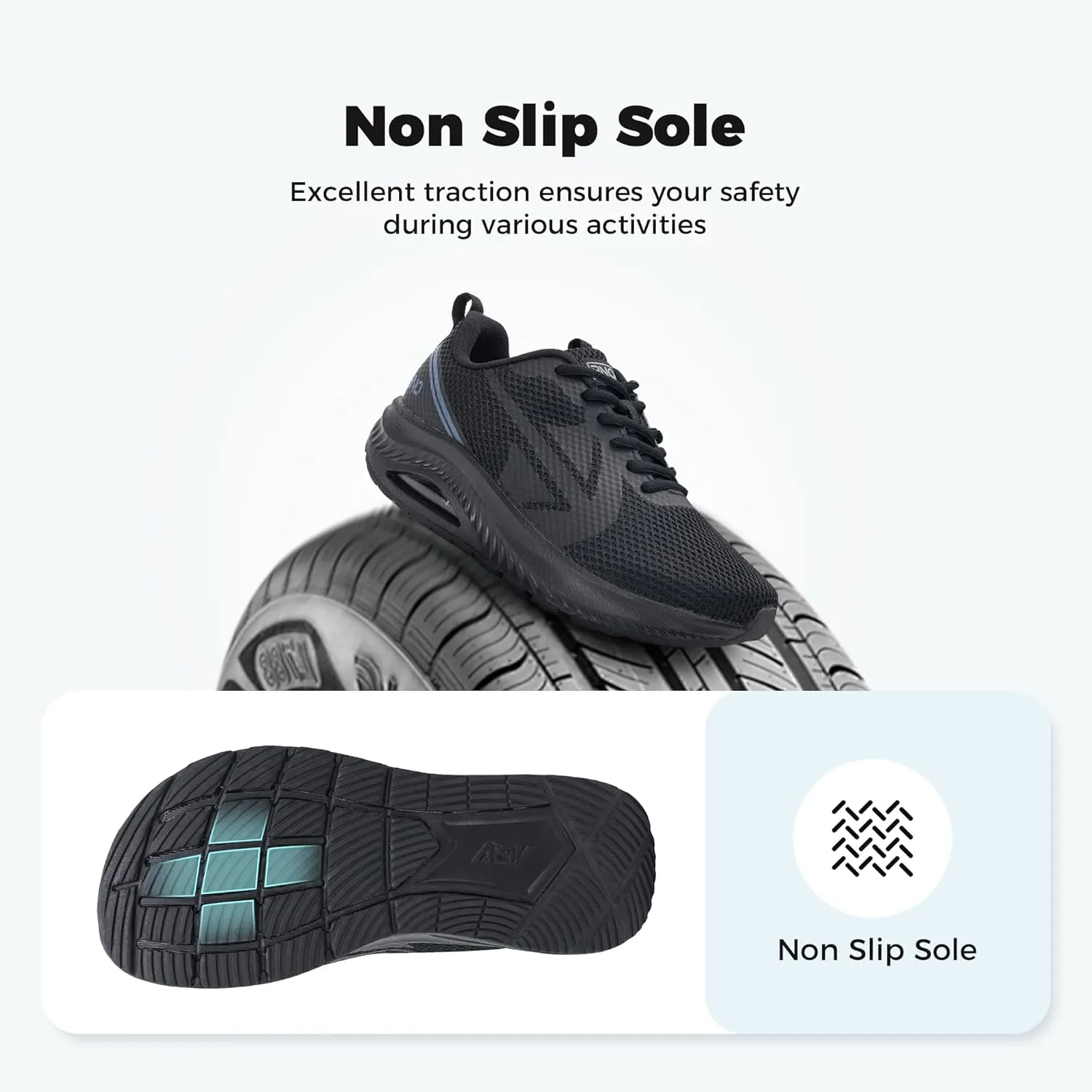 MAFEKE Women's Wide Toe Box Walking Shoes for Plantar Fasciitis, Arch Support Orthotic Wide Width Athletic Air Tennis Running Sneakers for Woman US Size 6-11
