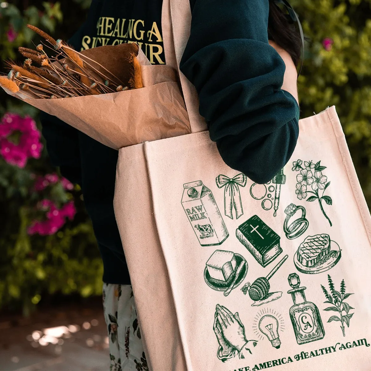 Make America Healthy Again Tote Bag