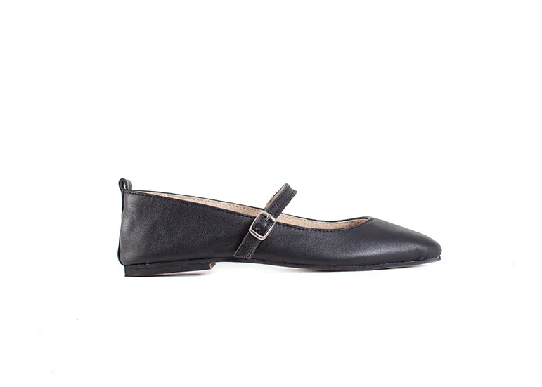 Mary Jane ballet flats - black leather