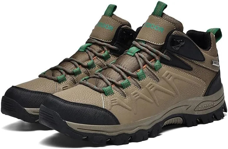 Men's Hiking Shoes Low-Top Trail Running Sneakers Breathable Mesh Travel Shoes Non-Slip Outdoor Trekking Boots