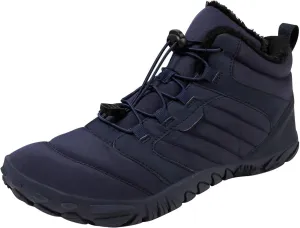 Mens Work Boots Soft Toe Hiking Sneakers Shoes Warm Fur Lined Women's Workout Shoes Nonslip Lightweight Outdoor Botas Mid Ankle Work Casual Hike Grounded Footwear
