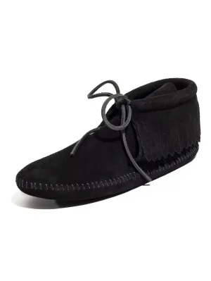 Minnetonka moccasins, black