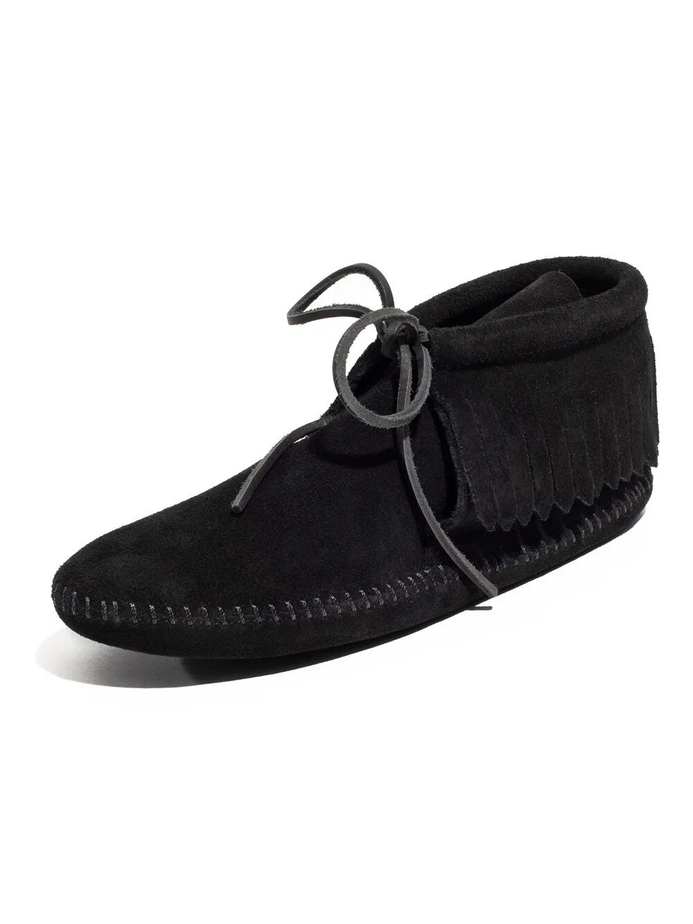 Minnetonka moccasins, black