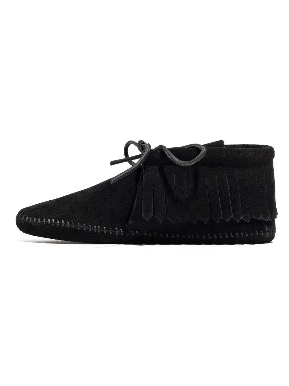 Minnetonka moccasins, black