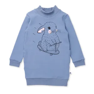 Minti Speedy Bunny Furry Dress - Cornflower