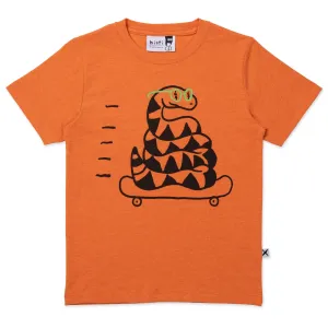 Minti Speedy Snake Tee - Orange Marle