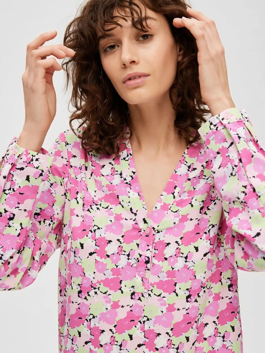 Mivi Ls Aop Top - Black Aop