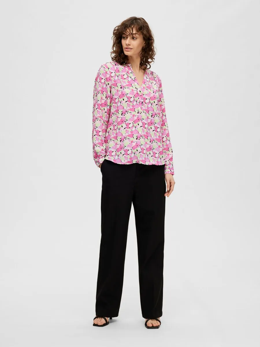 Mivi Ls Aop Top - Black Aop