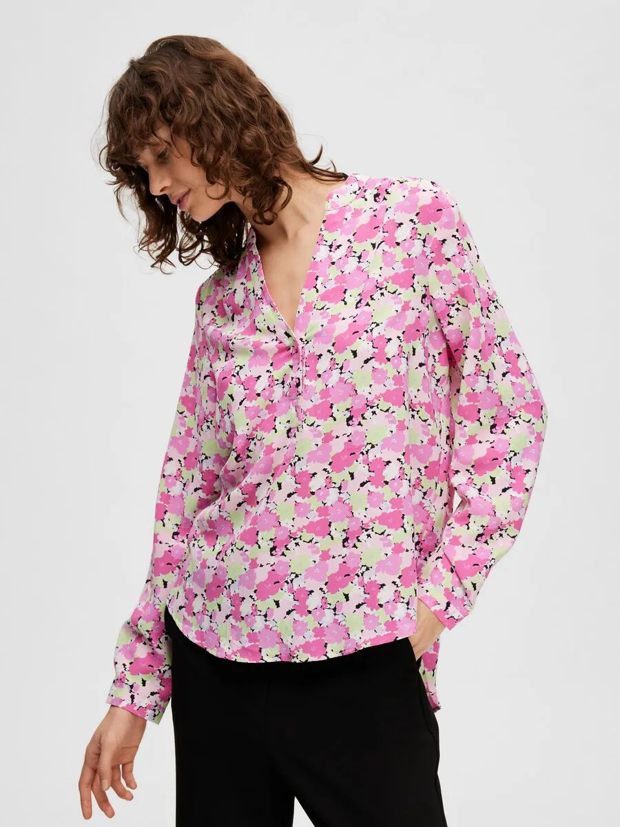 Mivi Ls Aop Top - Black Aop