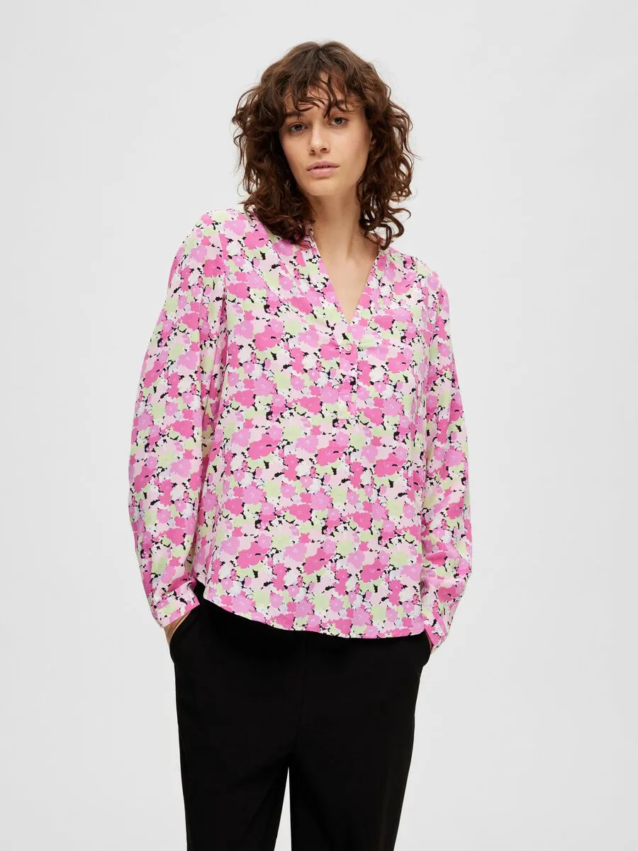 Mivi Ls Aop Top - Black Aop