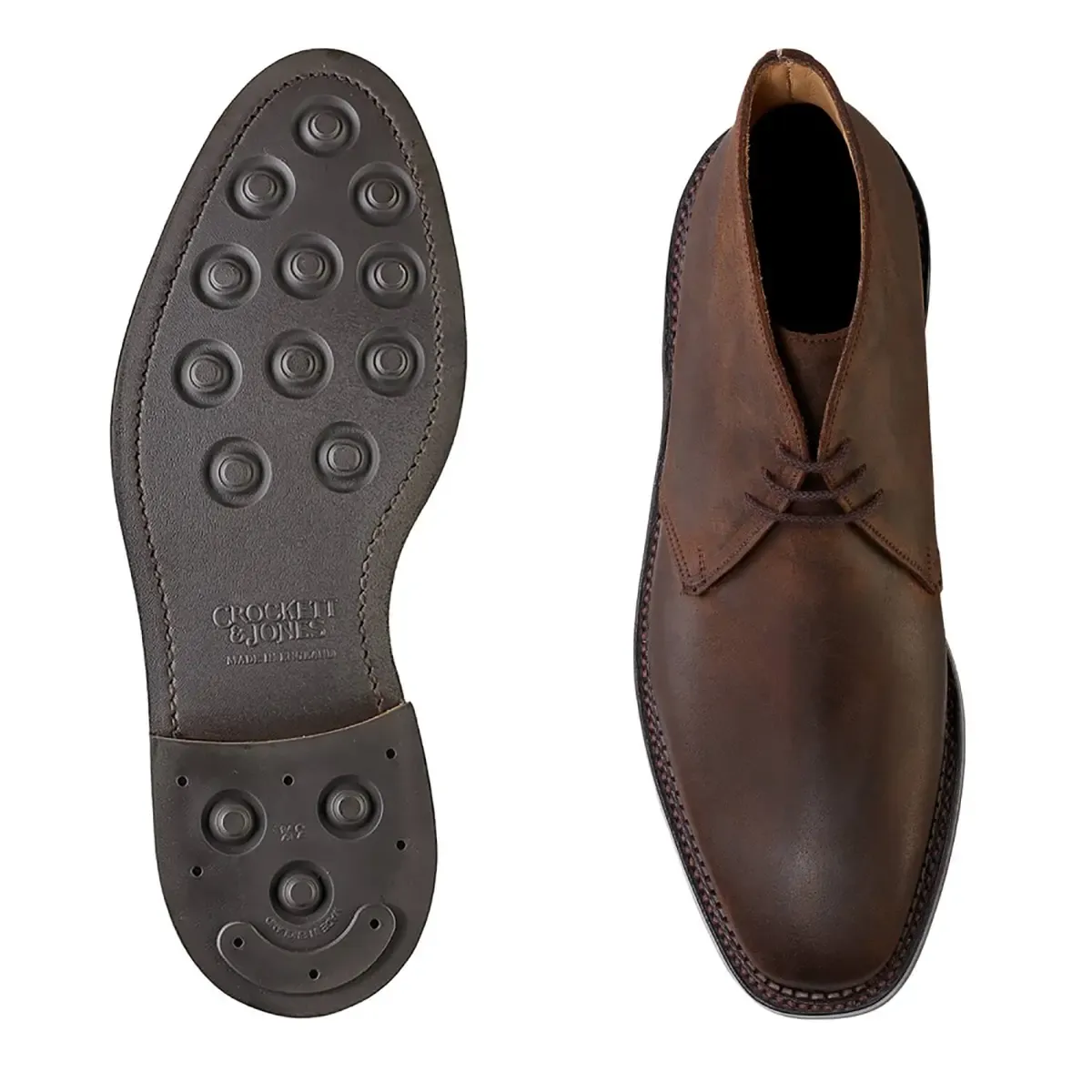 Molton Dark Brown Rough-Out Suede Boots