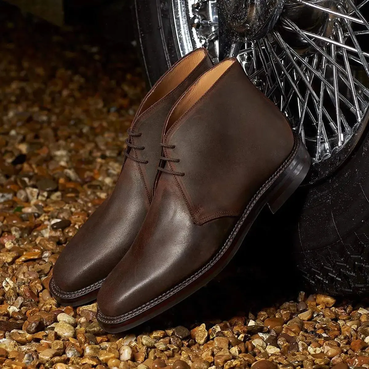 Molton Dark Brown Rough-Out Suede Boots