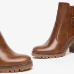 NEROGIARDINI WOMEN LEATHER ANKLE BOOTS IN BROWN