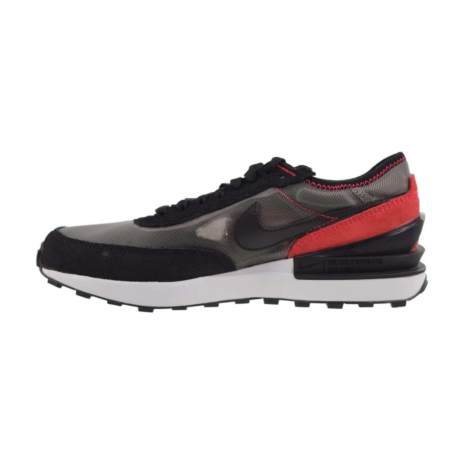 Nike Waffle One (GS) Big Kids' Shoes Flat Pewter-Black-Siren Red