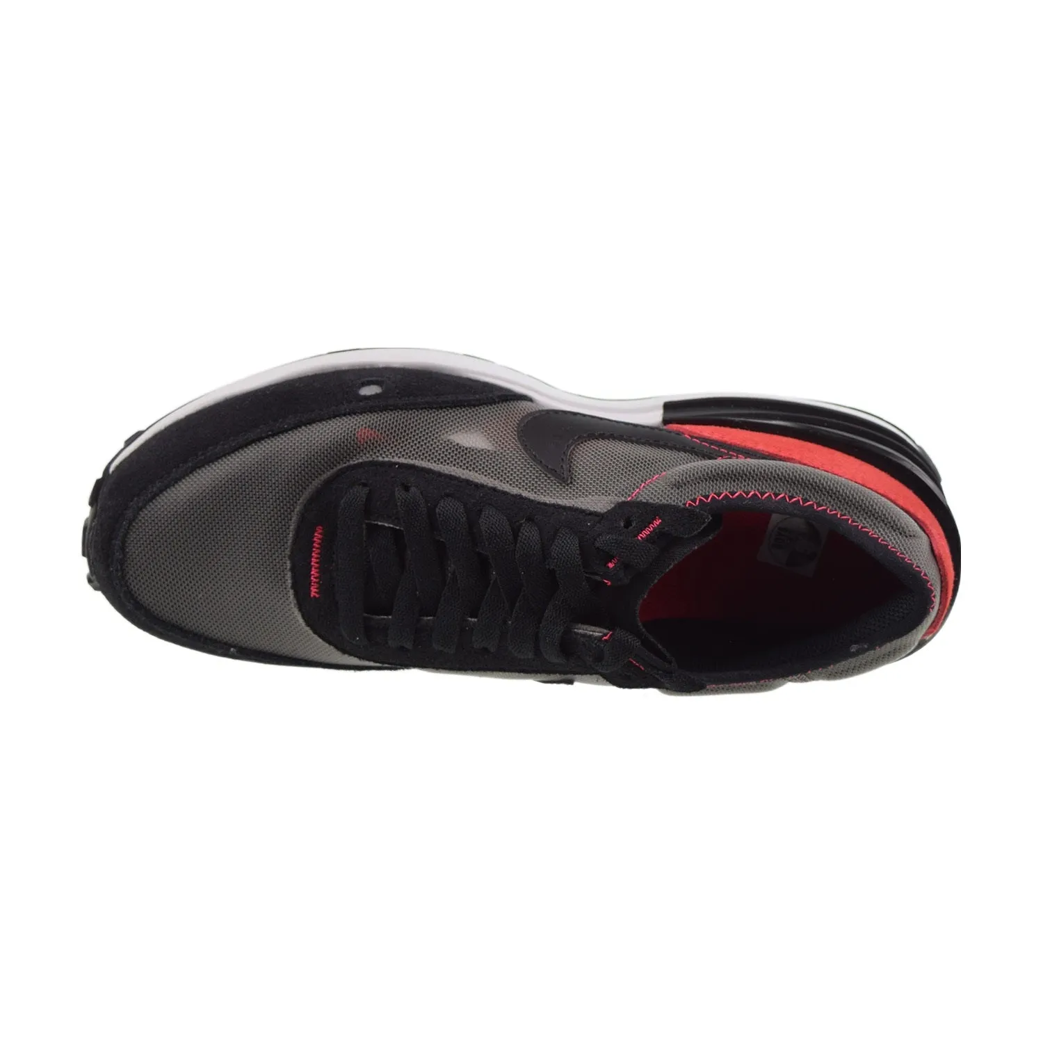 Nike Waffle One (GS) Big Kids' Shoes Flat Pewter-Black-Siren Red