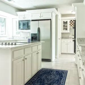Olivia FloorFlat | Navy - Premium Vinyl Mat