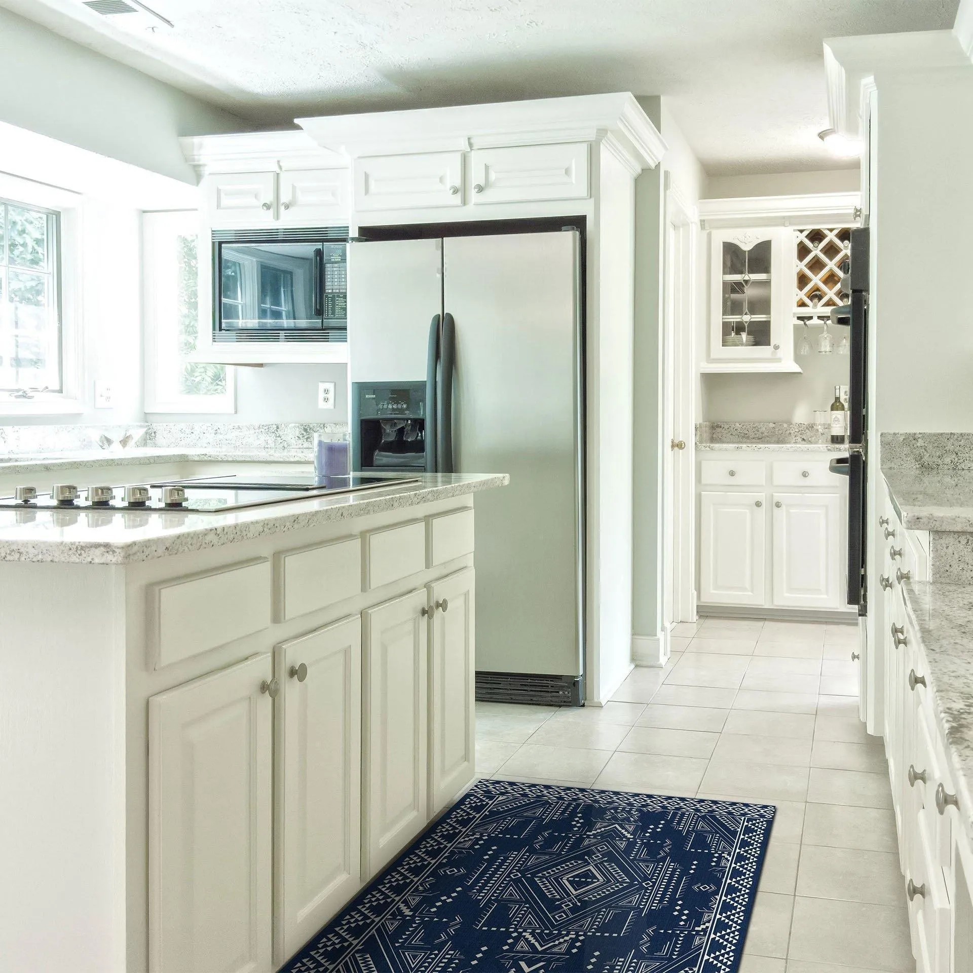 Olivia FloorFlat | Navy - Premium Vinyl Mat