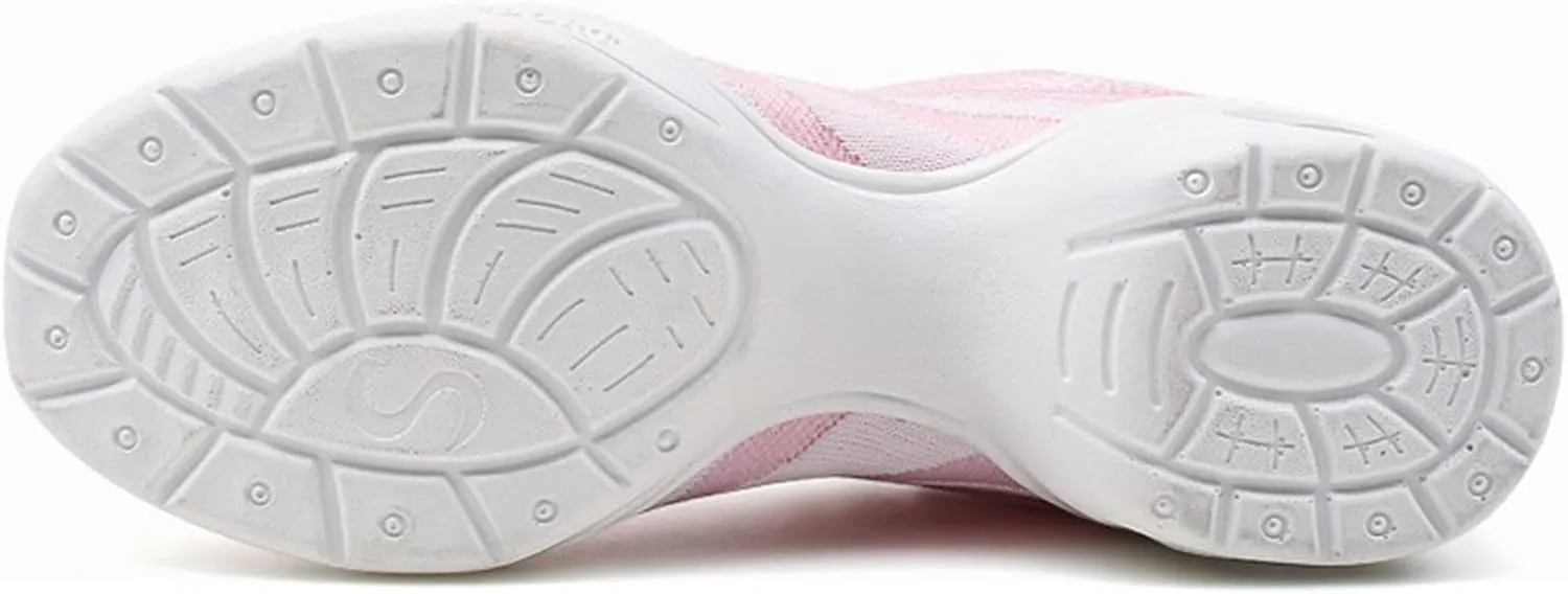 ONAIC Jazz Dance Shoes for Women Lace-Up Modern Dance Shoes Non-Slip Comfort Platform Walking Dance Shoes